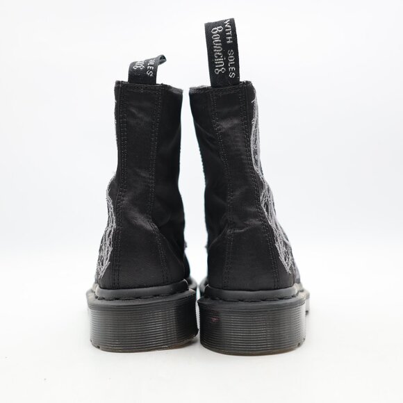 Doc Dr. Martens Pascal Vena Women's Size 6 Satin Vein Embroidered Velvet Boots - Picture 5 of 11